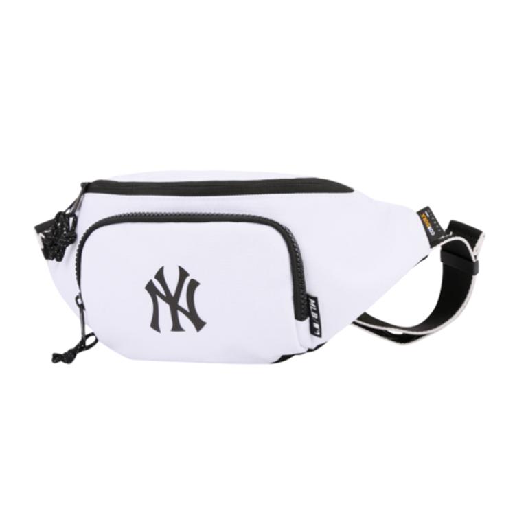 New MLB New York Yankees Canvas Canvas Bag Fanny Pack Regular Unisex White 32BGCS111-50W