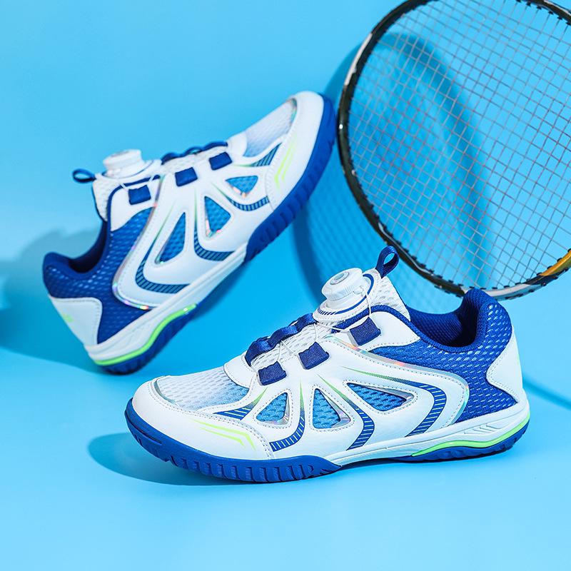 2026 Spring Unisex Children's Breathable Badminton Shoes - Non-slip, Comfortable Double Mesh Trainers