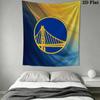 Golden State Warriors Wall Tapestry Aesthetic Wall Hanging Printed Fabric Blanket Decorative Tapestries for Bedroom Living Room Home Decor