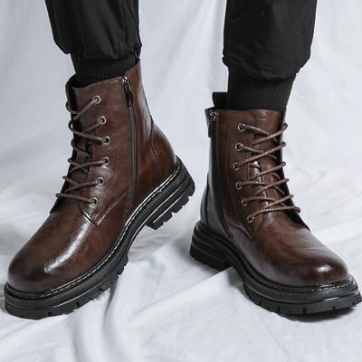 Fashion Genuine Leather Handmade Luxury Designer Brand Chelsea Dress Cowboy Man Shoes for Men Casual Business Boots Ankle Boots Footwear