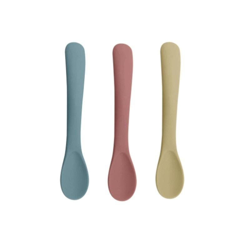 High-Quality 3Pcs High-Quality Baby High-Quality Silicone High-Quality Soft High-Quality Spoon High-Quality Gadgets High-Quality Feeding