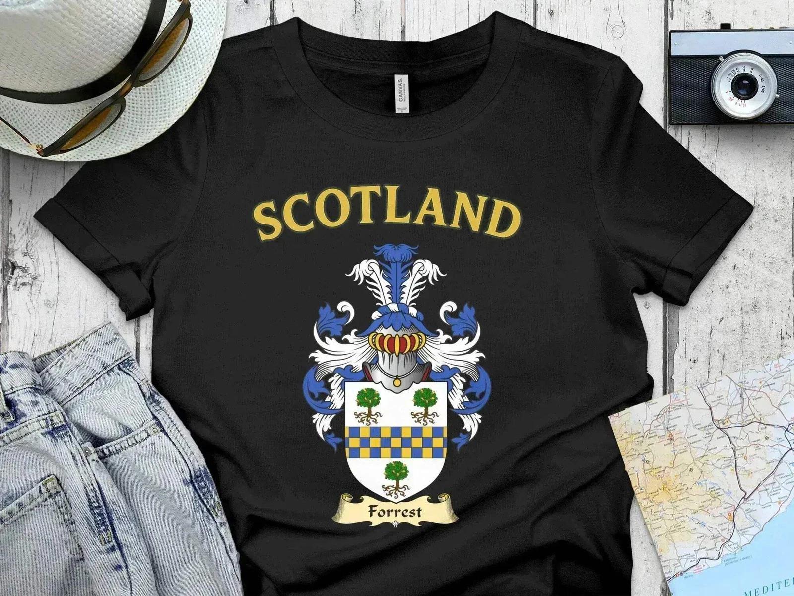 Forrest Scotland Coat of Arms Scottish Clan Crest T-Shirt XL
