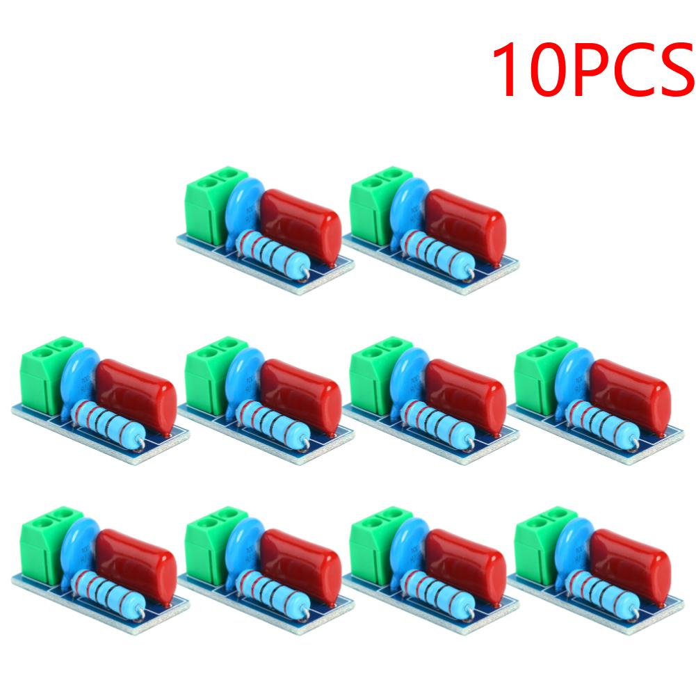 

Relay Contact Protection Absorption Circuit Module AC/DC 5V-400V Snubber Board RC Absorption Circuit Module 10PCS