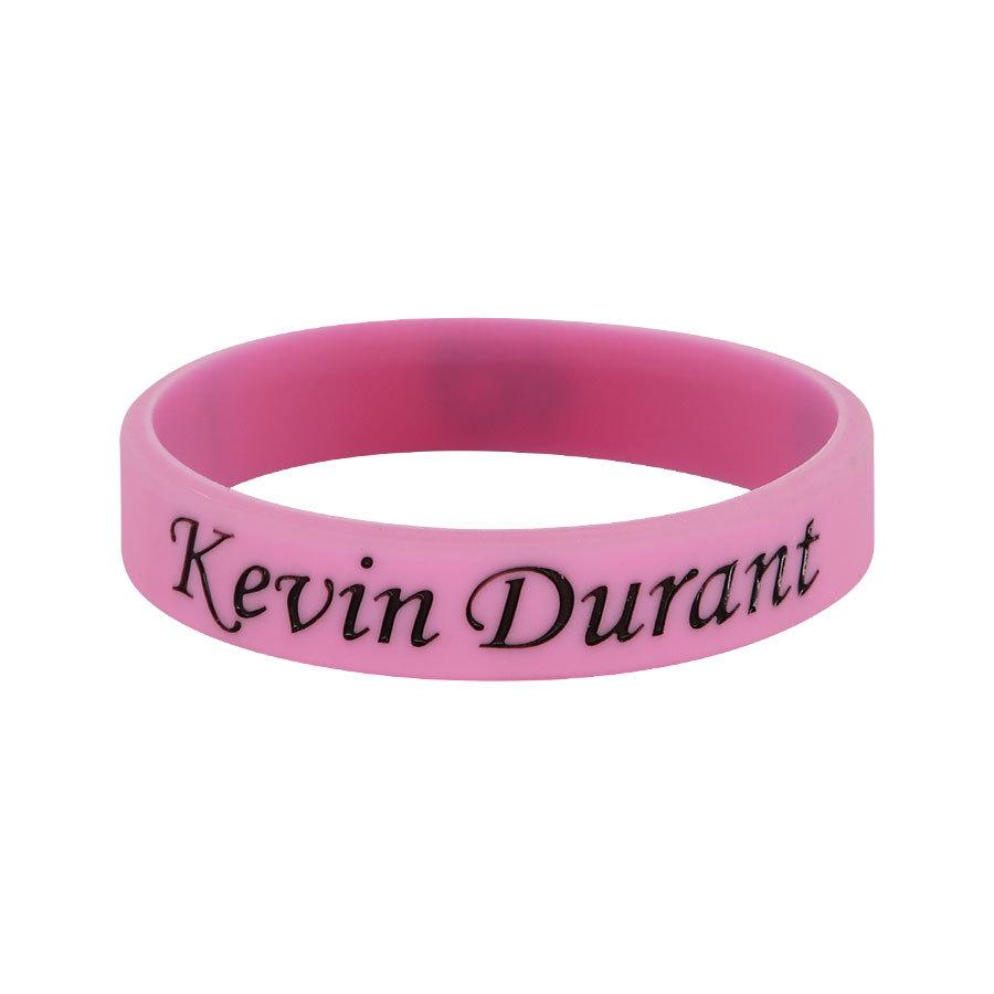 Kevin Durant Autographed Douyin Warriors Silicone Wristband Gift Bracelet with 'God Hand' KD Ring - Collector's Edition