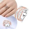 Authentic Copper Rose Gold Plated Rope Wrapped Ring Ladys Jewellery Accessories Anniversary Gift Rings Luxury High Quality