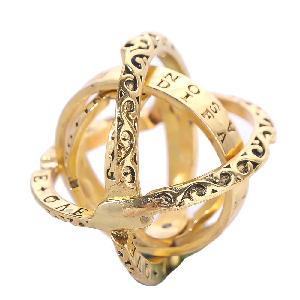 Retro Style Astronomical Ball Ring Universe Sphere Astronomy Ball Rings Couple Necklace