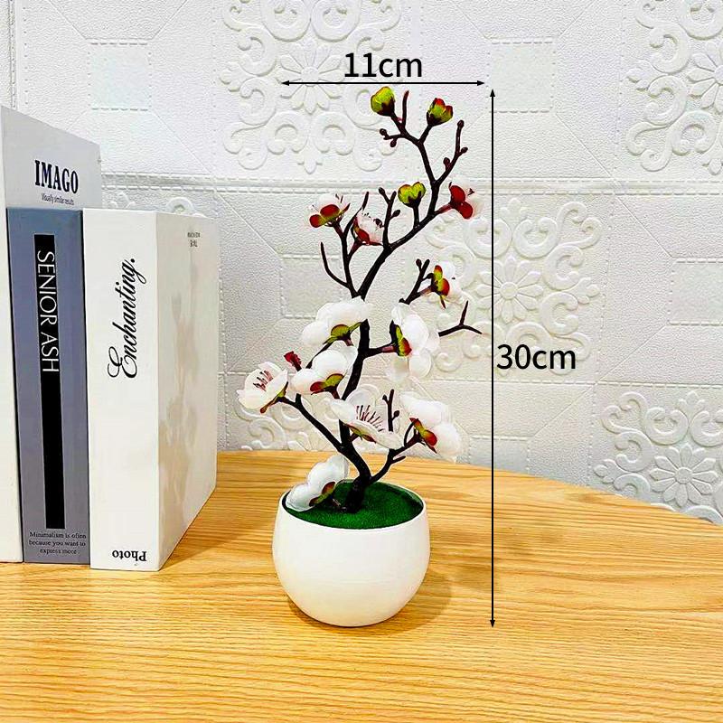 Artificial Flower Potted Simulation Butterfly Orchid Wintersweet Bonsai Home Decoration Simulated Flower Fake Potted Plants