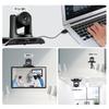 Tenveo PTZ Camera Web Conference Video Webcam 3x Optical Zoom 1080P60FPS Ultra Wide Angle View PTZ Web Camera Output Small Group Meeting Live