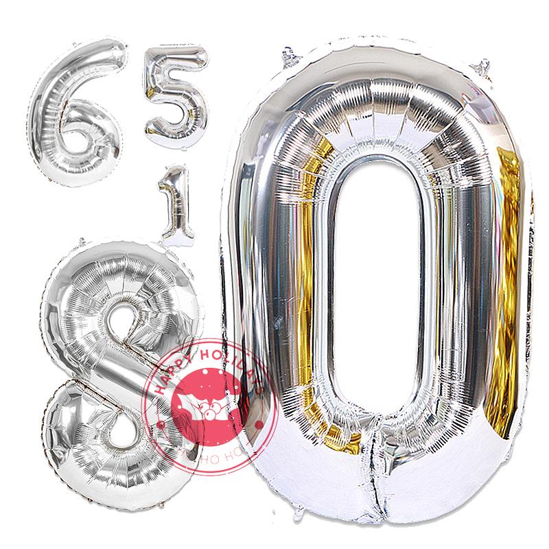 40" Rose Gold  Number Balloon Decoration Anniversary Birthday Wedding New Year Celebration Aluminum Foil Digital Helium Balloons