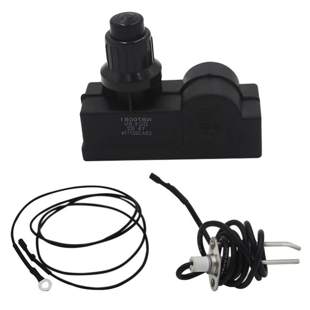 Igniter Replacement Set Ignition Set Igniter Set Grill Lighter Ignition Button Set Plastic Texture for Outdoor Cooking