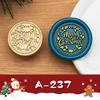 2.5cm Brass Engraved Christmas Wax Seal Stamp Heads for Envelopes & Invitations