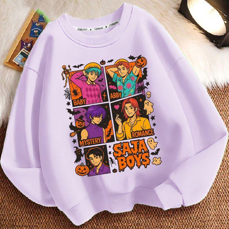 Children's Witch Hunt Team Hoodies, Spring and Autumn Boys' and Girls' Casual Long-sleeved Hoodies