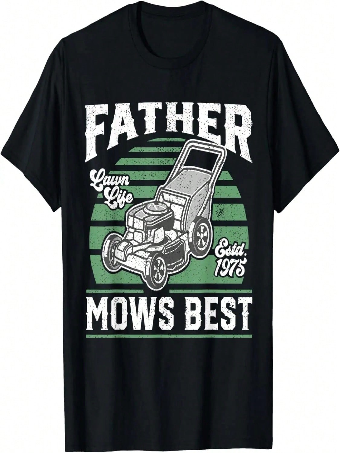 unisex Father Mows Best Funny Lawn Mower Mowing Fathers Day Gift T-Shirt S разноцветный