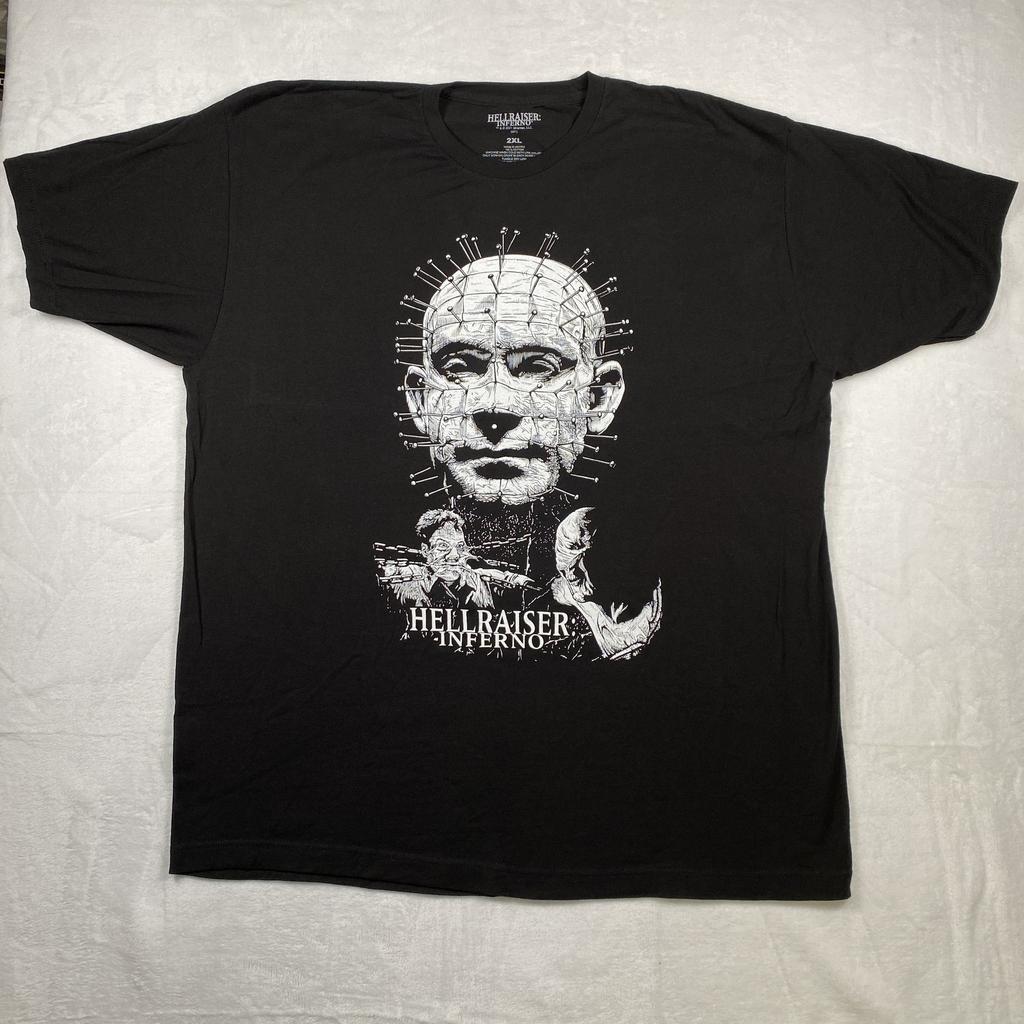 Hellraiser Inferno 2021 Men's Graphic Black Size 2XL Pinhead Horror Unisex T-Shirt