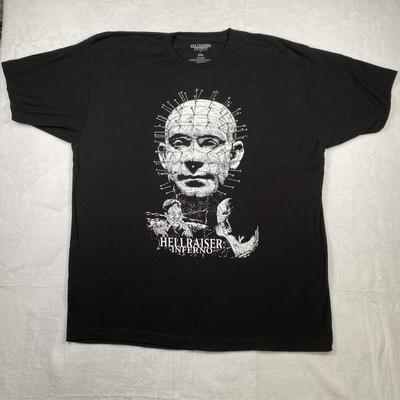 Hellraiser Inferno 2021 Men's Graphic Black Size 2XL Pinhead Horror Unisex T-Shirt