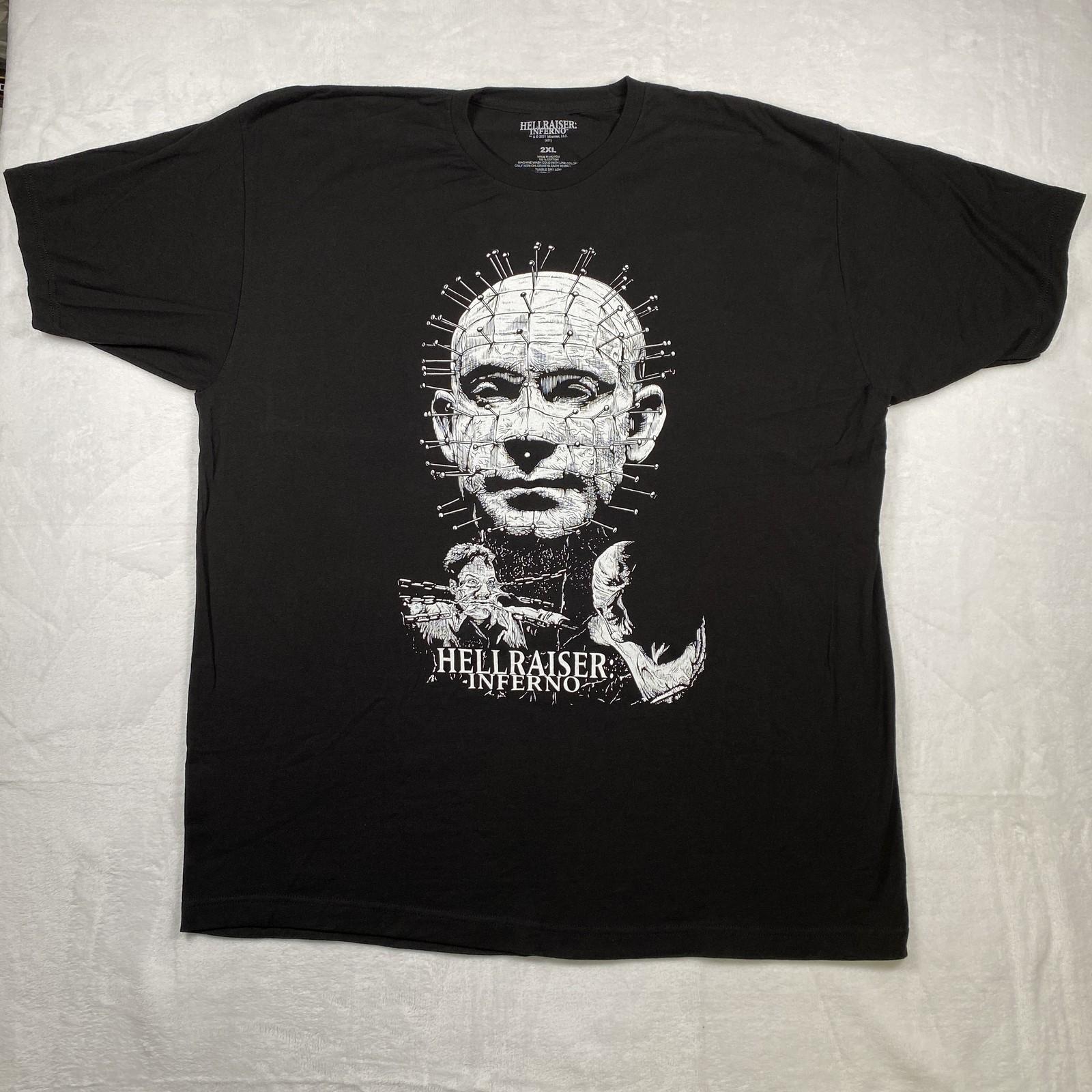 Hellraiser Inferno 2021 Men s Graphic Black Size 2XL Pinhead Horror Unisex T-Shirt XXL