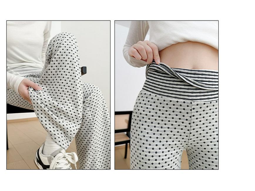 Women's American-Style Polka Dot High-Waisted Flare Yoga Pants - Slimming Spring/Summer Sportswear