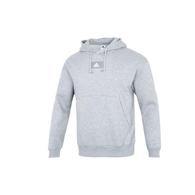 Adidas Pure Color Logo Hoodie Men Hoodies Grey HK2830