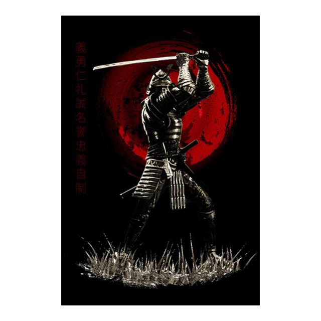 Japonský starověký vojenský velitel plakát vinobraní malba na plátně nástěnná malba v domácí výzdobě obývacího pokoje bez rámečku