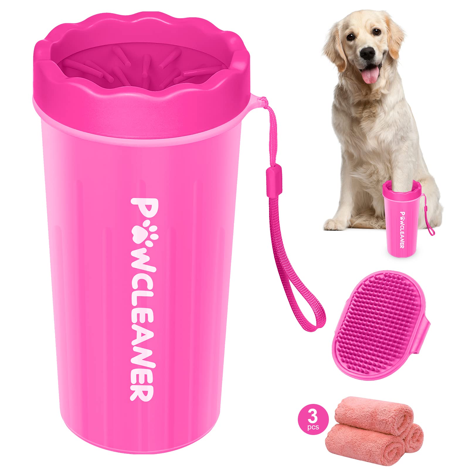 

Dog paw big pink cleaner, рожевий