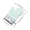 Heat Resistant Gloves - 300°C Silicone Oven Mitts, Non-Slip, Food-Grade Kitchen Baking/Microwave Protection (1 Piece)