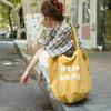 Canvas Shoulder Bag Large Capacity Letter Tote Bag Commuter Shopping Bag Women's Bag