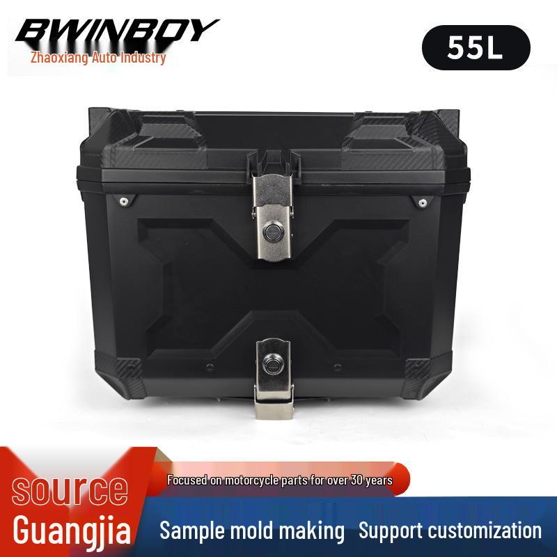 High-Capacity Quick Release Rear Scooter Trunk - Durable Tail Box for Electric Vehicles and Takeaway Storage