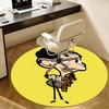 Mr. Bean Chair Mat - Round Carpet for Home Decor, Office Use, Living Room, Bedroom, Gift Idea0480b