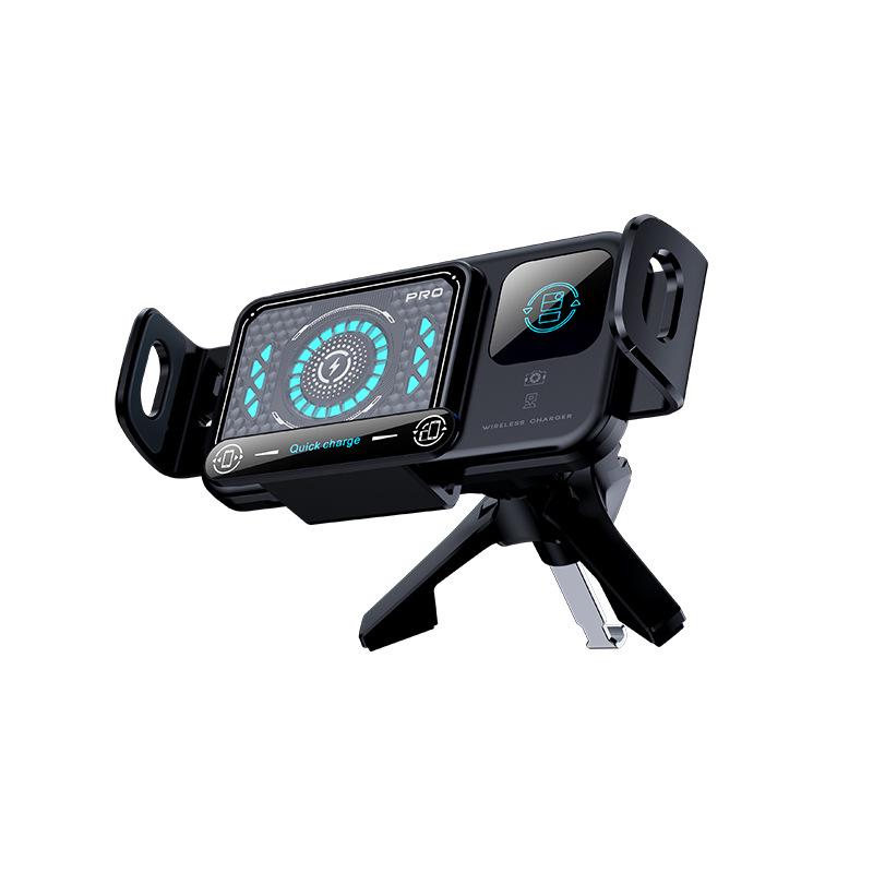 

Foldable Screen Wireless Car Phone Holder with Air Vent Navigation Support