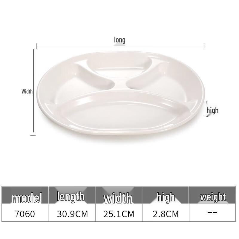 Melamine Compartment Lunch Plate