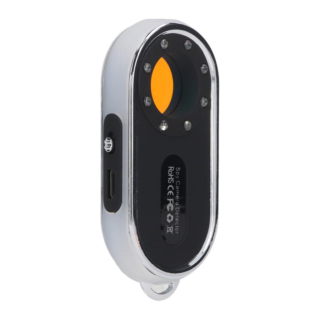 Infrared Camera Detector Audible Visual Alarm Wireless LED Anti Spy Detector for Apartment Hotel Black