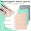 1pc Silicone Heat Resistant Mat For Hair Styling Tools, Pad For Curling Lrons And Straighteners, Portable Styling Heat Mat