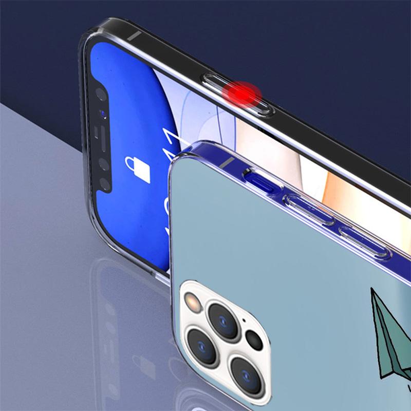 Paper Plane Airplane Fly Cover Phone Case For iPhone 16 17 Air 15 14 Pro Max 16E Phone Case 13 Mini 12 11 7 SE 8 Print Pattern F