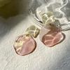 Summer Day Irregular Water Ripple Acrylic Resin Transparent Earrings for Women Sweet Girl Fashion Jewelry Party Birthday Gift