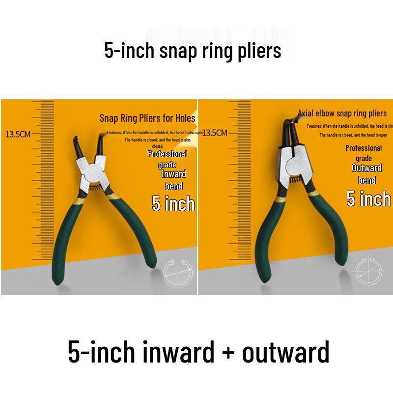 Industrial-Grade Multifunctional Snap Ring Pliers Set for Internal & External Use
