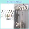 Modern Zinc Alloy Double Coat Hook For Bathroom And Closet Storage