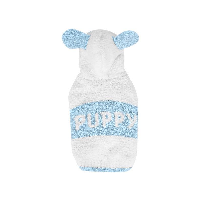 Warm Hooded Fleece Dog Sweater Small Breeds Outdoor Walking Pet Apparel