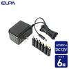 ELPA AC-DC Multi-Adapter Conversion Adapter AC100V 50/60Hz Rated Output: DC12V/2000mA Approx. 1.8m ACD-120S