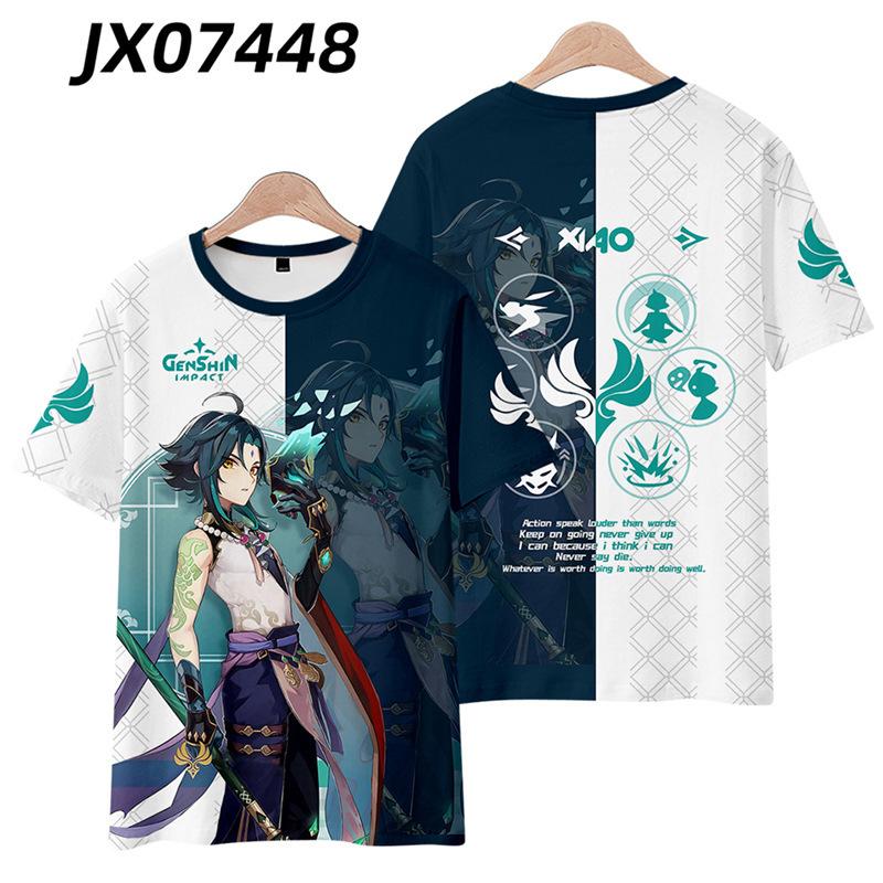 New T-shirt Printed 3D Cosplay Unisex Clothing Street Harajuku Top Men Women Round Neck Tees
