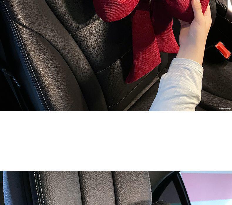 Car Headrest Bowknot Neck Support Pillow - Cervical Seat Cushion Pair