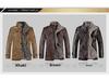 Men's Thickened Velvet Leather Jacket - Warm Casual Stand Collar, Youth Large Size