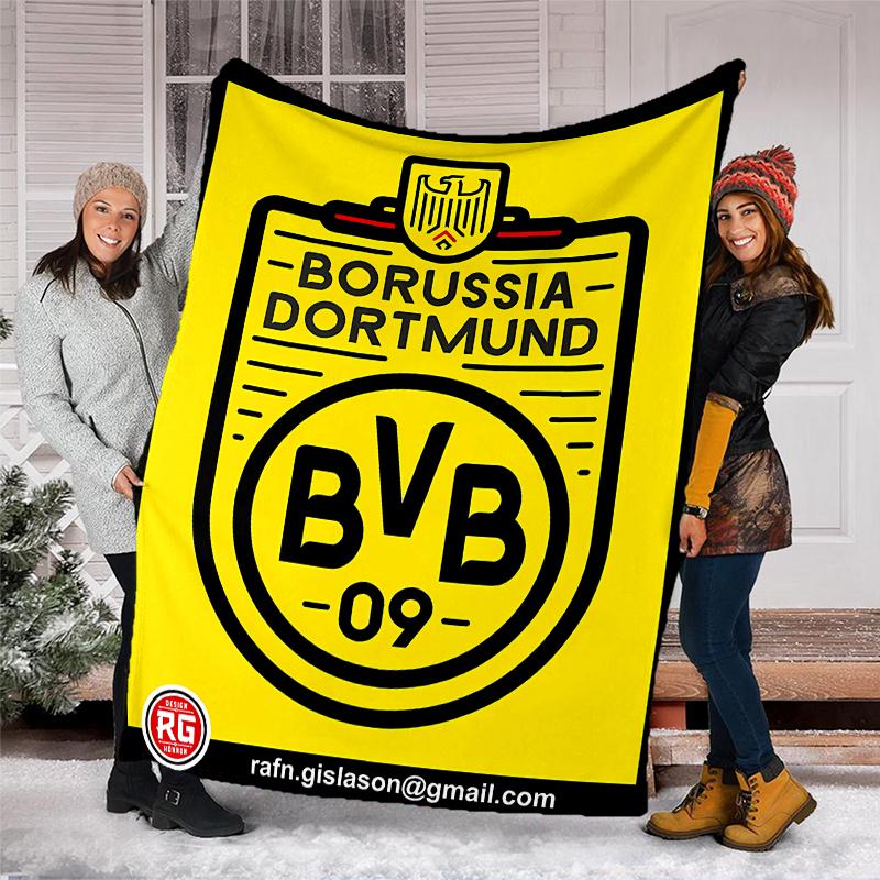 Borussia Dortmund Printed Throw Blanket—soft,warm;versatile Blanket for All Seasons—perfect As &air-conditioning Throw,nap Blanket