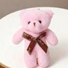 Bear Doll Stuffed Plush Big Head Bear Doll with Bow Tie for Valentine s Day Birthday Wedding