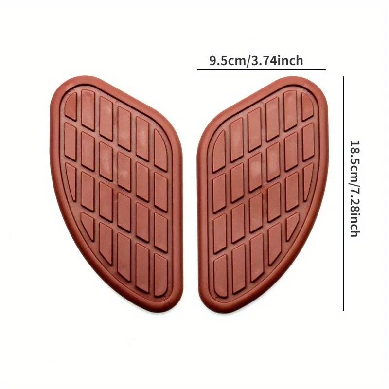 2 buc/pachet Retro motocicletă Cafe Racer gaz rezervor de combustibil cauciuc autocolant protector genunchi rezervor pad grip Decal pentru Honda Yamaha Harley Honda