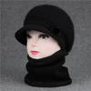 Hat Female God Mother Knitted Wool Hat Grandma Piled Thick Warm Elderly Cold Cotton Hat
