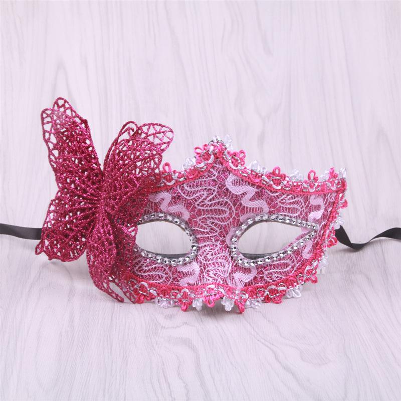 Halloween Costume Mask Vintage Butterfly Halloween Mask Half-Face Masquerade Mask Unique For Theatrical Performance Carnival