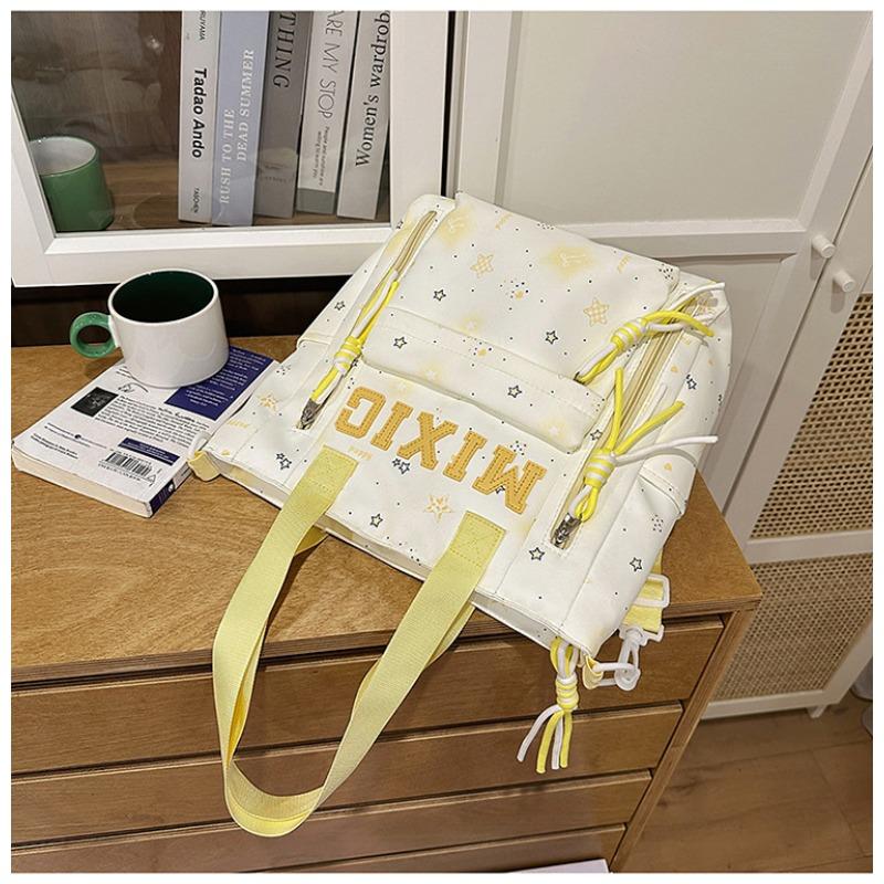 School Bag Women's New Japanese Ins High Value, Fresh and Sweet Star Makeup Bag, Light and Largecapacity Backpack