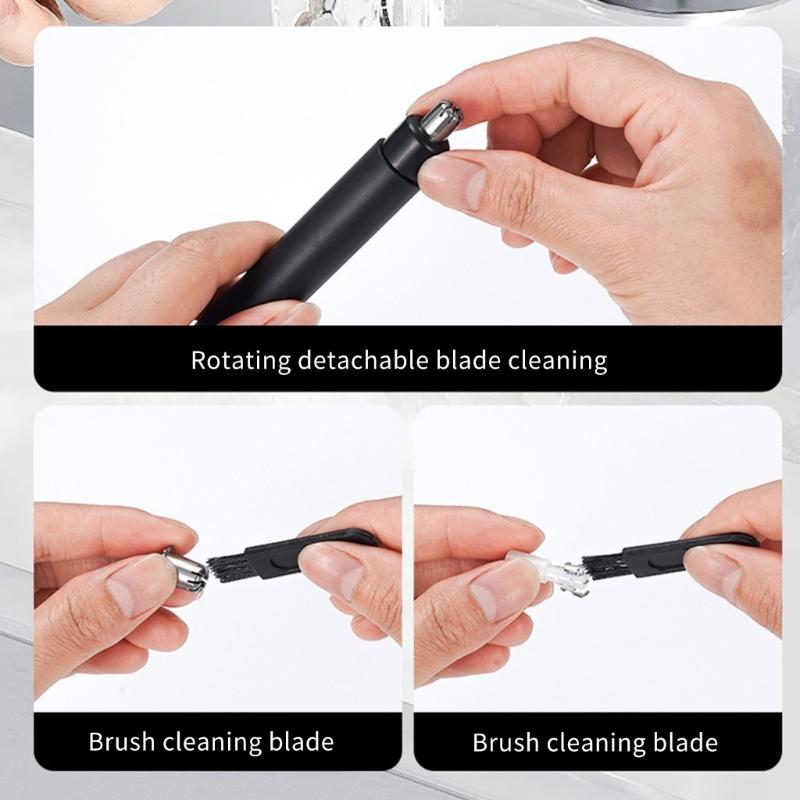 Multifunctional Portable Touch Operation Nose Hair Trimmer Plastic Texture Suitable for Quick Easy Discreet Trimming