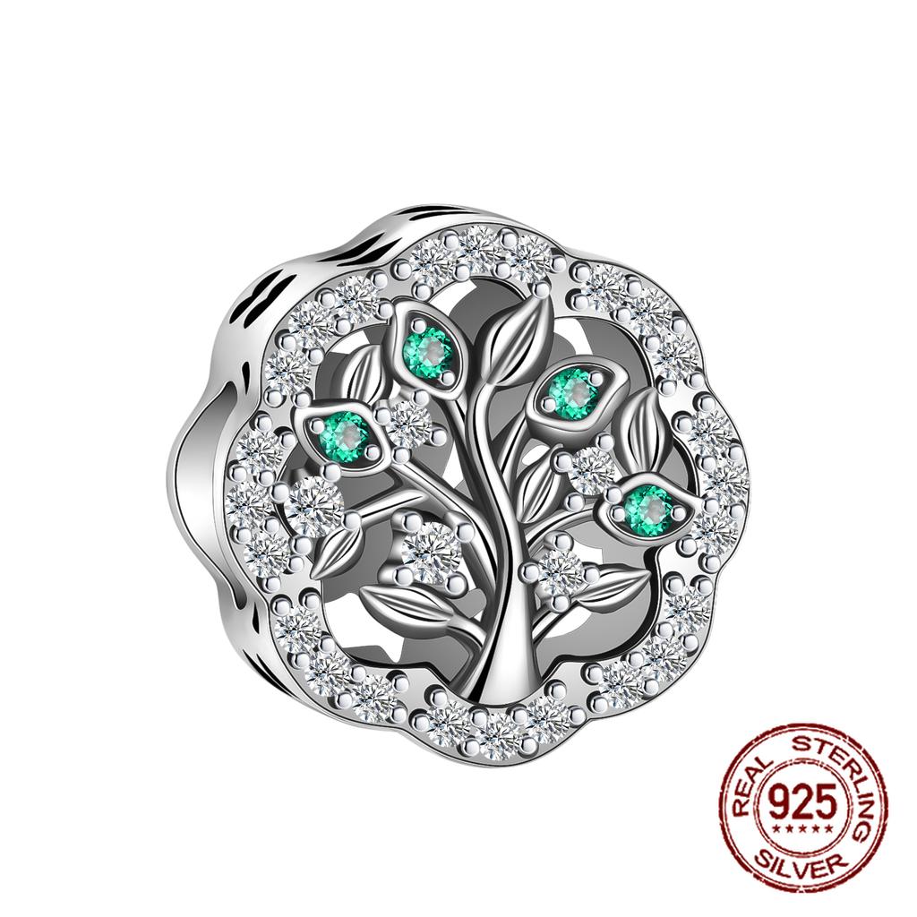 925 Sterling Copper Boys and Girls Lovers Pendant Charms Fit 4MM Hole Diameter Bracelet Charm Beads Necklace Diy Female Zircon