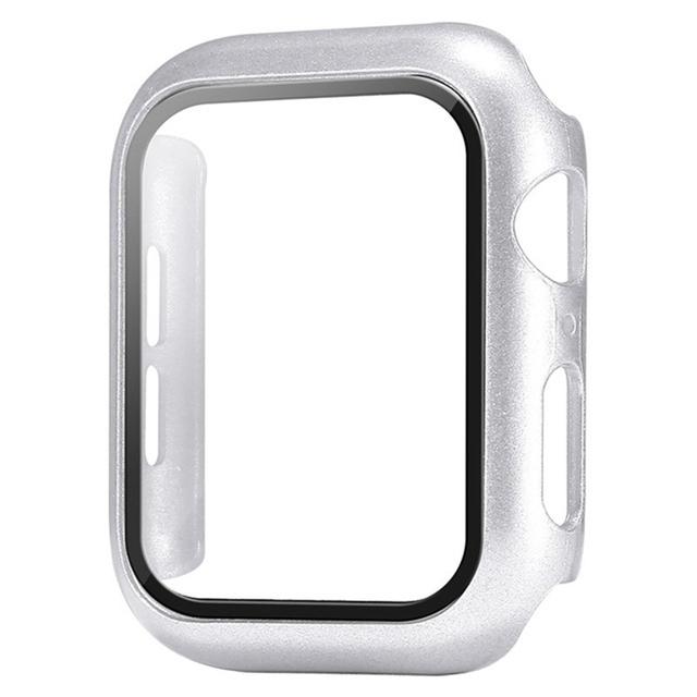Gehärtetes Glas+Hülle für Apple Watch 46mm 44mm 45mm 41mm 40mm 42mm Displayschutz für iwatch Serie 10 9 8 7 6 SE 5 Zubehör